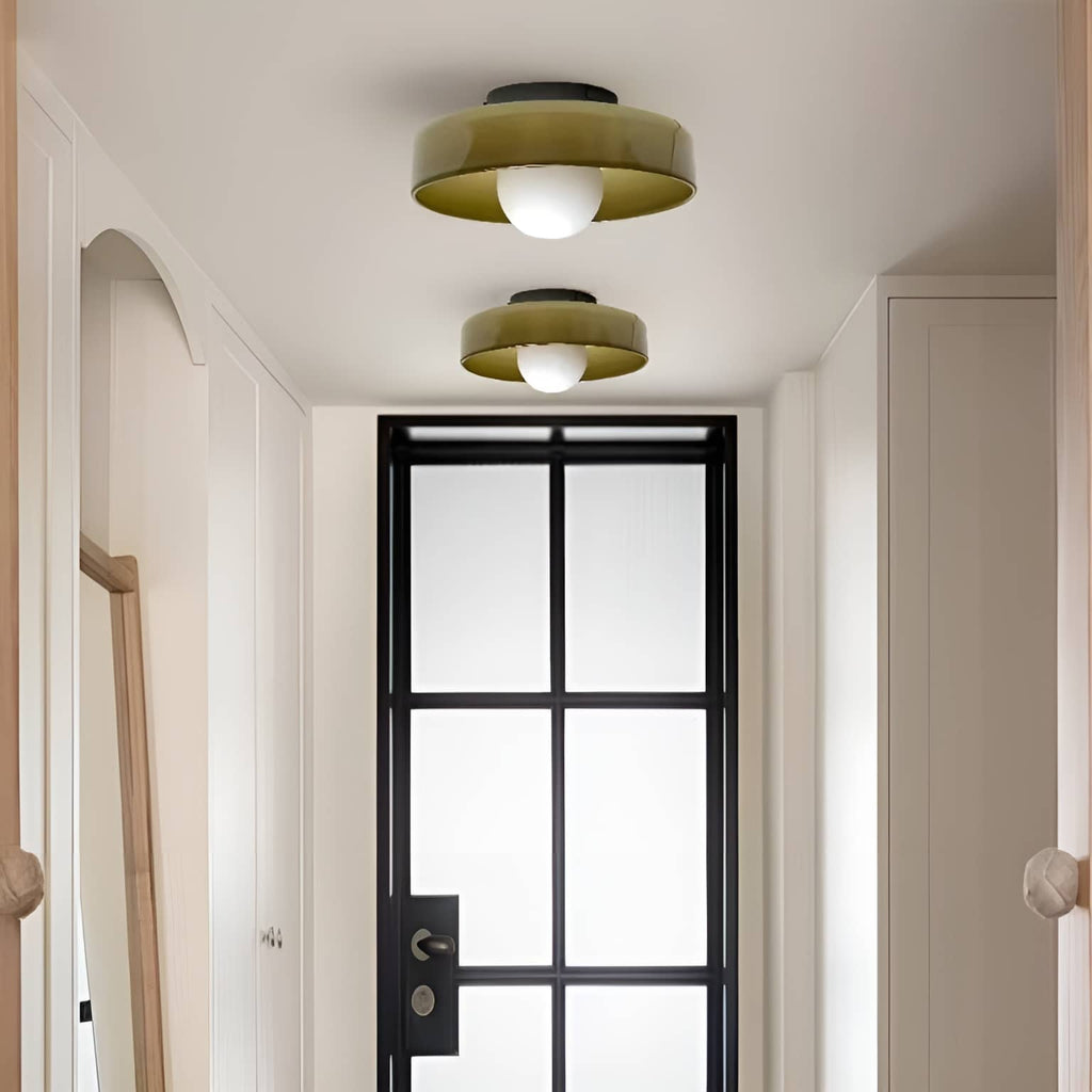 Morandi Decorative Round Glass Ceiling Light