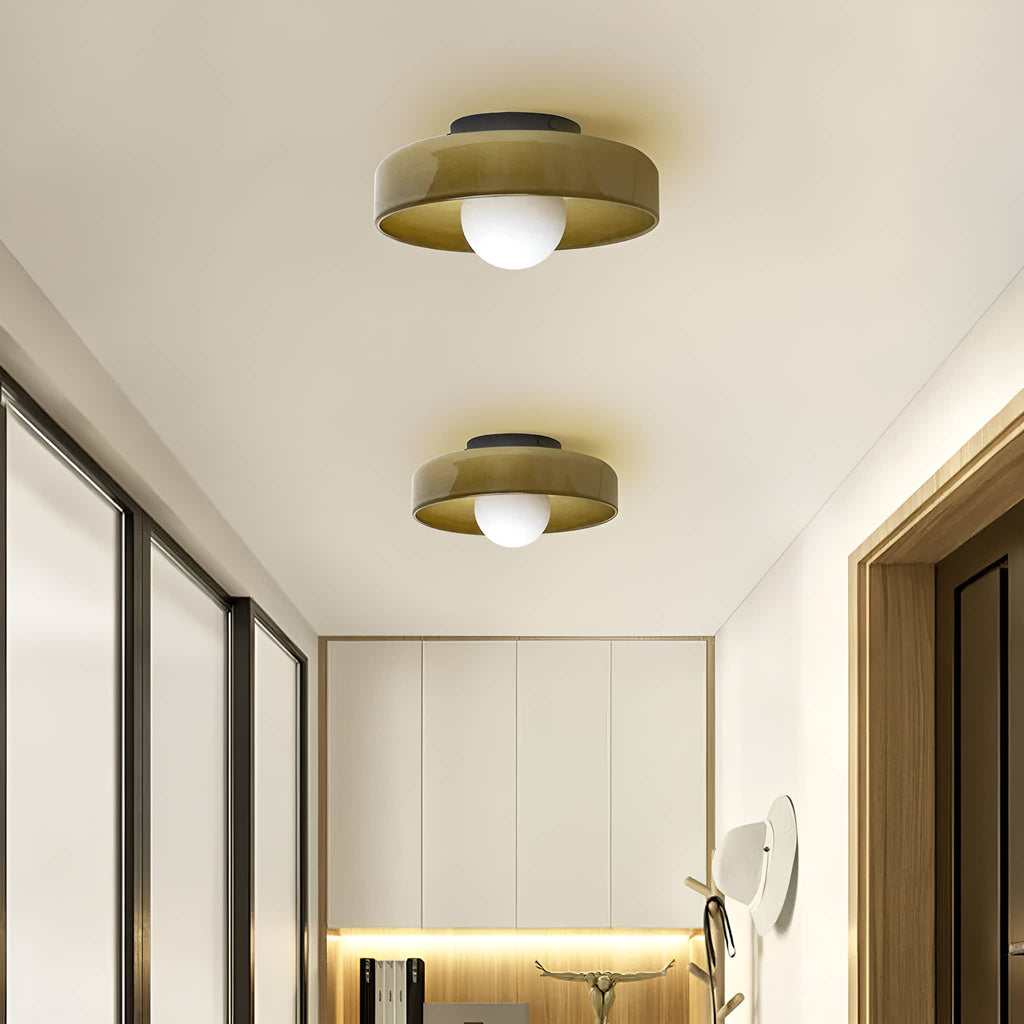 Morandi Decorative Round Glass Ceiling Light