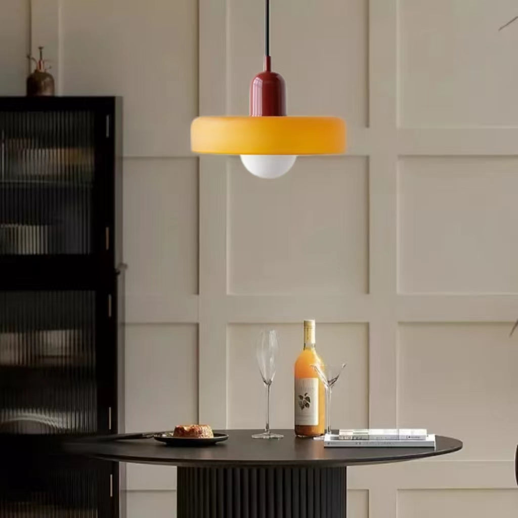 Morandi Glass Disc Pendant Light