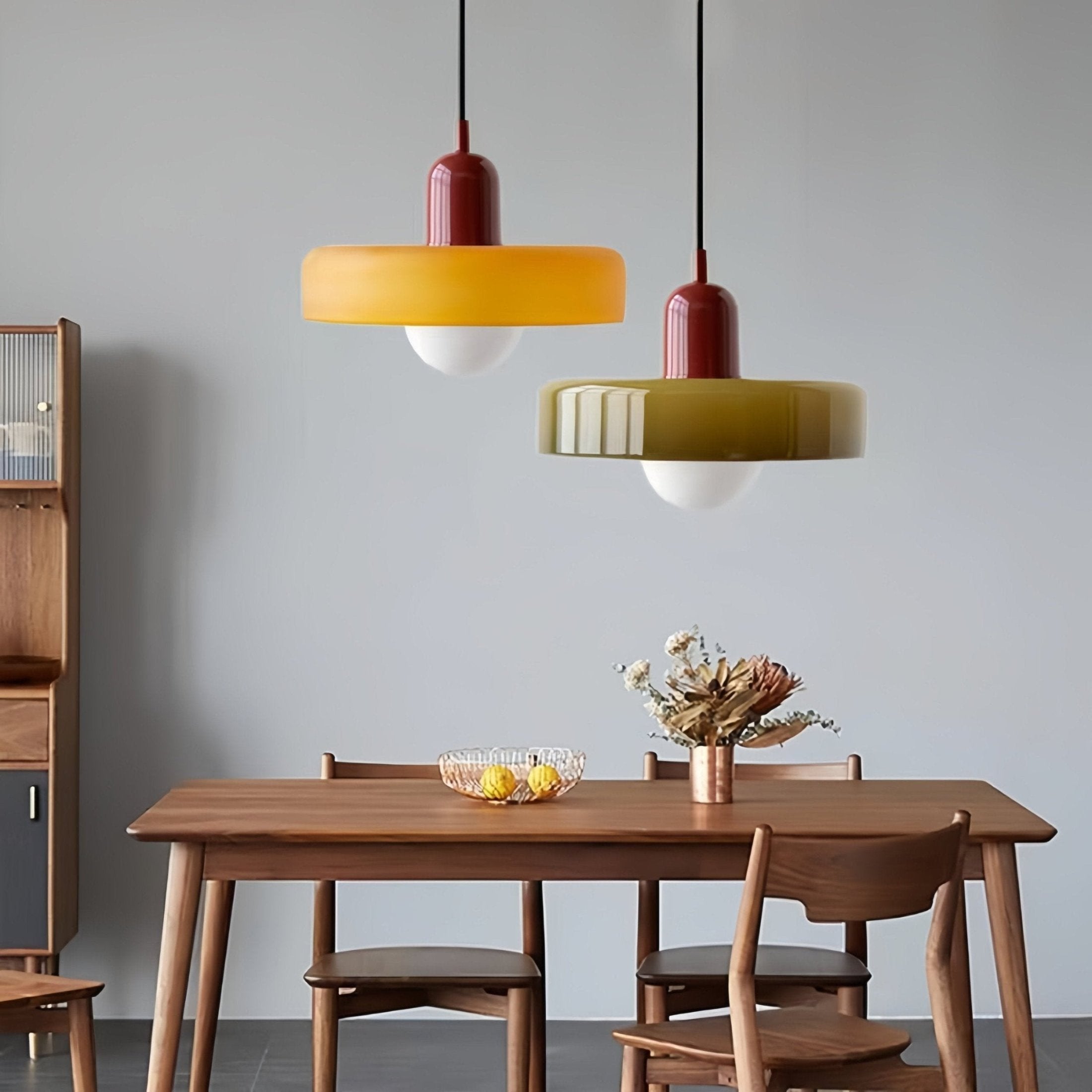 Morandi Glass Disc Pendant Light