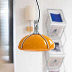 Nordic Bauhaus Pumpkin Glass Pendant Light