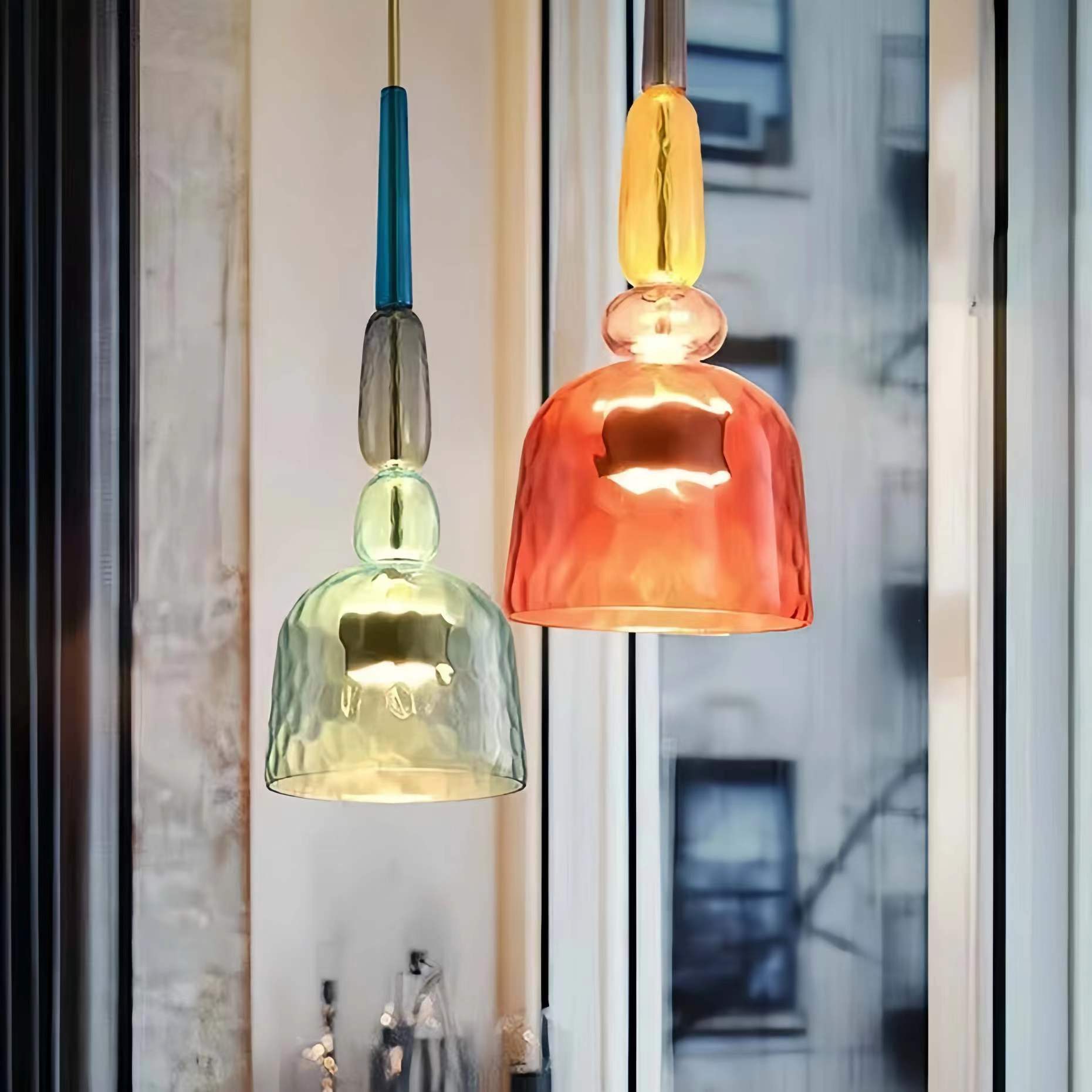 Scandinavian Design Colorful Glass Pendant Light