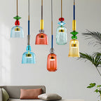 Scandinavian Design Colorful Glass Pendant Light