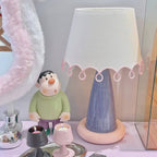 Nordic Dreamy Cream Cloth Table Lamp