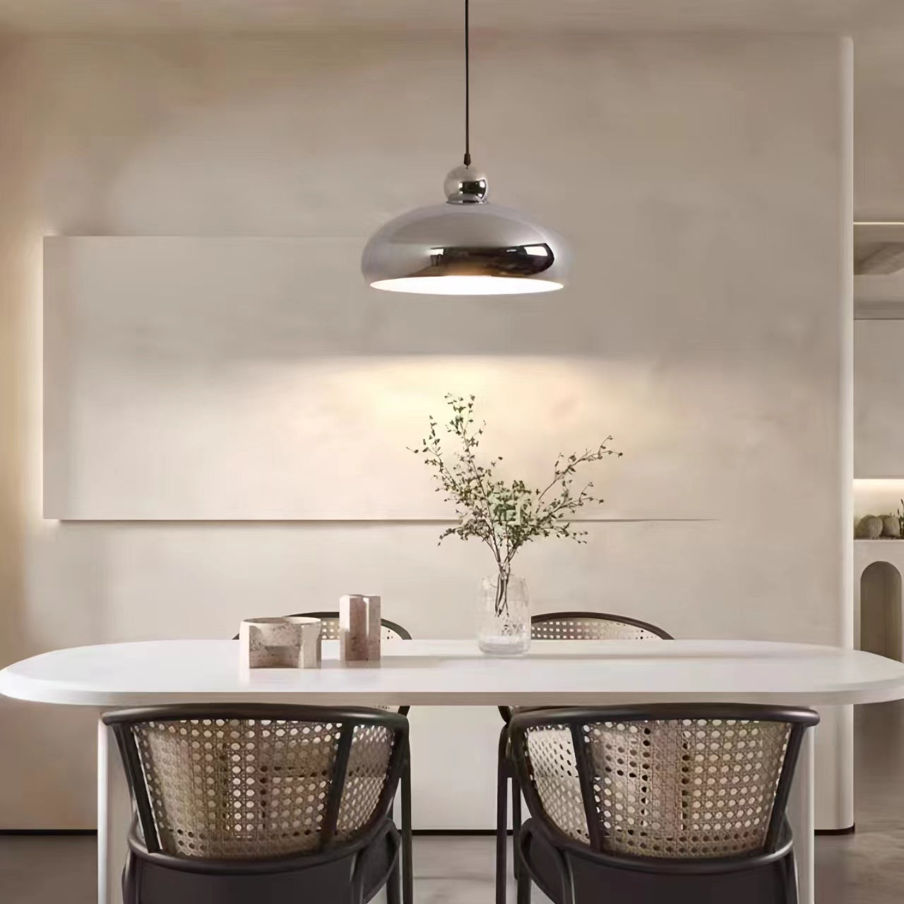Nordic Bauhaus Style Bowl Shaped Pendant Light