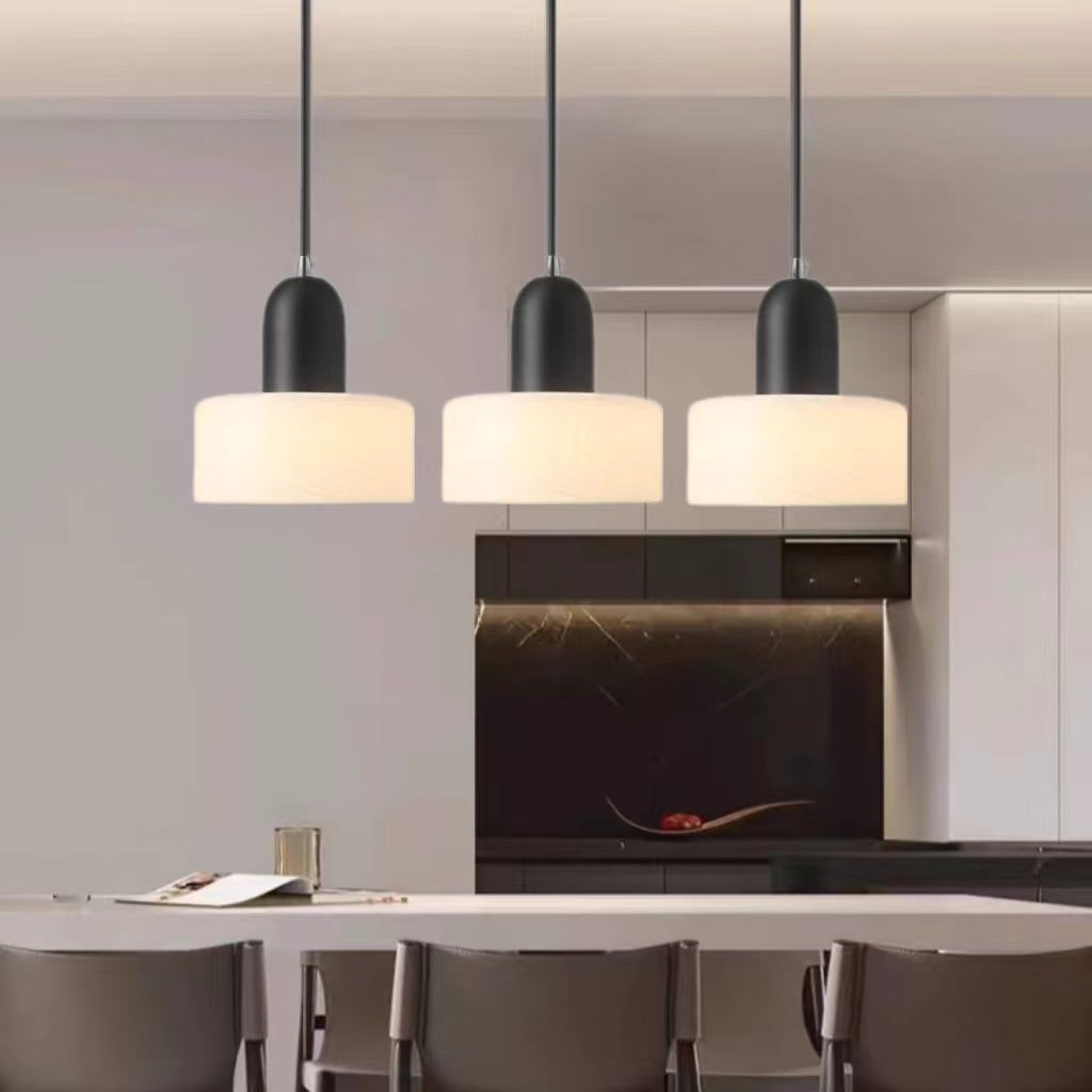Nordic Modern Cylinder Glass Pendant Light