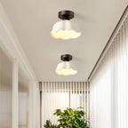 Nordic Ruffle White Ceramic Ceiling Light