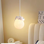 Nordic Cream Animal Spherical Pendant Light