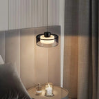 Italian Disc Smoke Grey Glass Pendant Light
