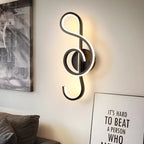 Nordic Creative Musical Note Wall Light