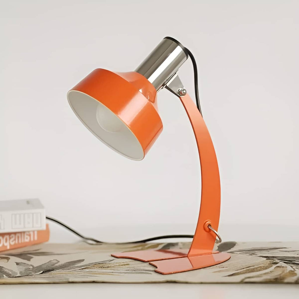 Industrial Fish Tail Arch Metal Table Lamp