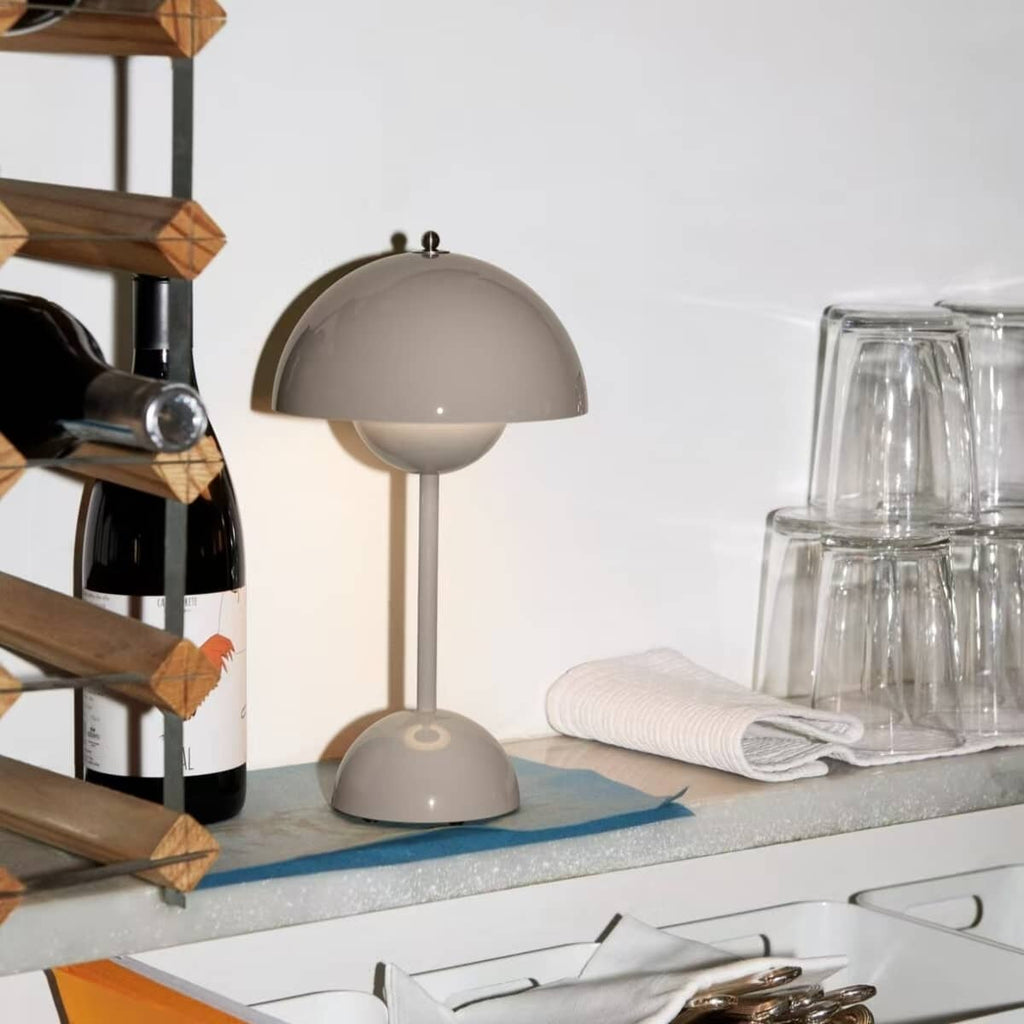 Scandinavian Minimalist Flowerpot Rechargeable Table Lamp