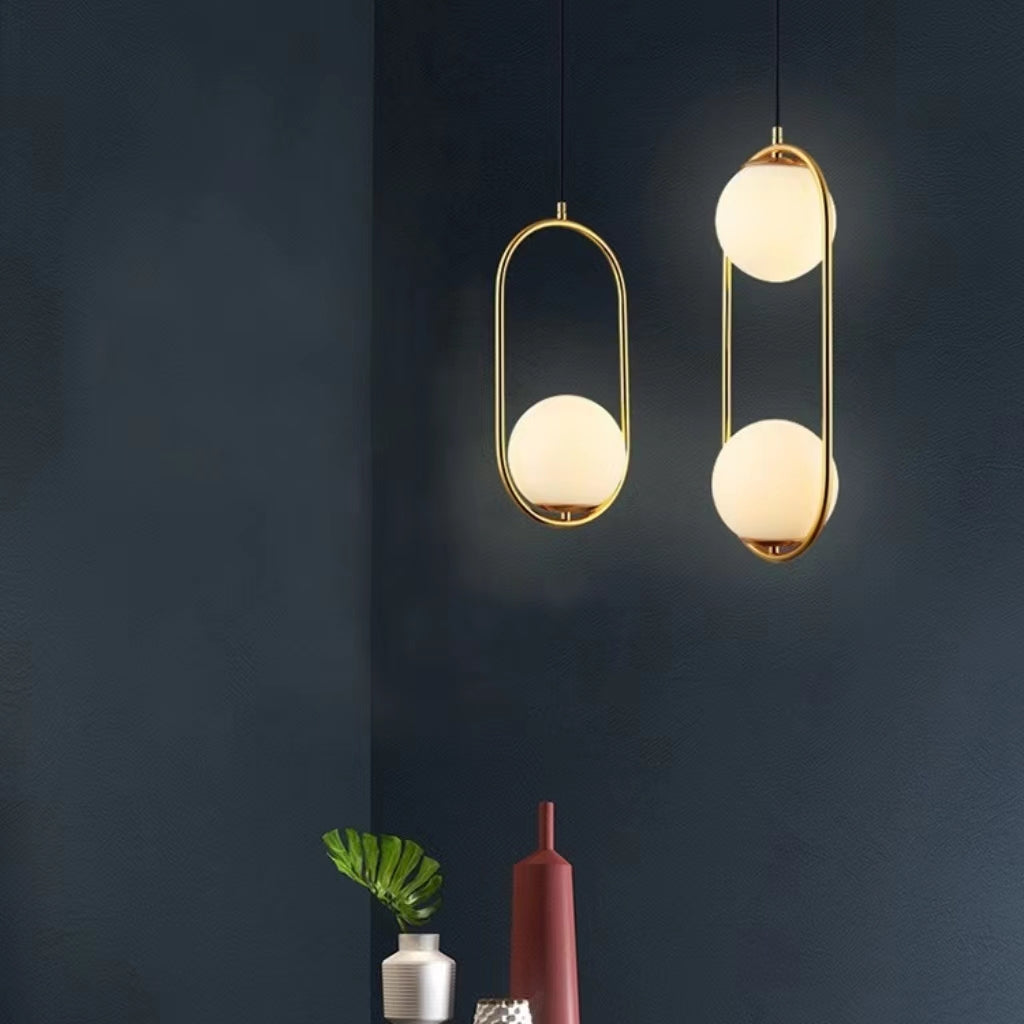Nordic Mila Glass Globe Pendant Light