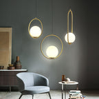 Nordic Mila Glass Globe Pendant Light