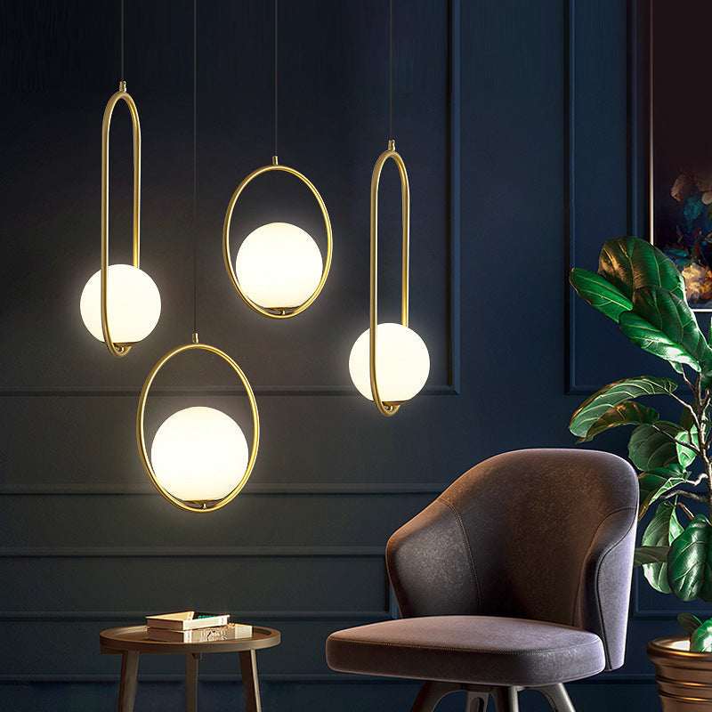 Nordic Mila Glass Globe Pendant Light
