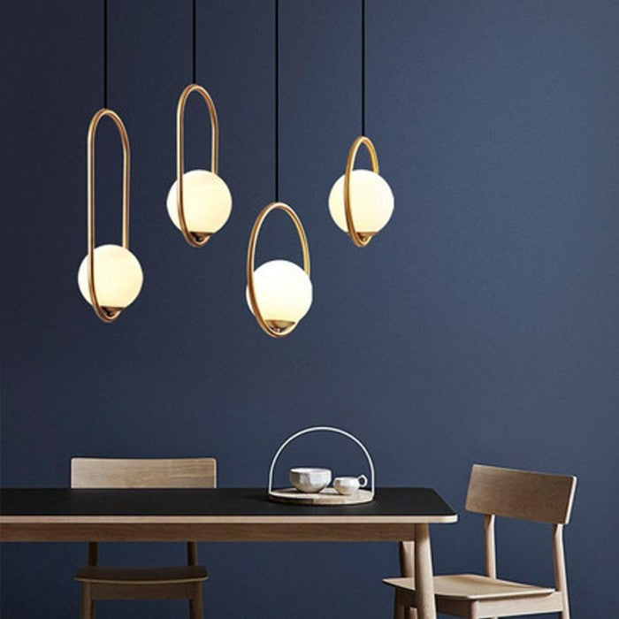 Nordic Mila Glass Globe Pendant Light