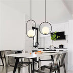 Nordic Mila Glass Globe Pendant Light