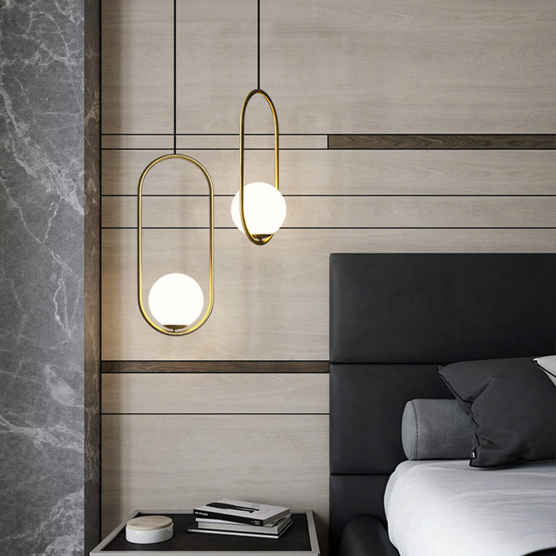 Nordic Mila Glass Globe Pendant Light