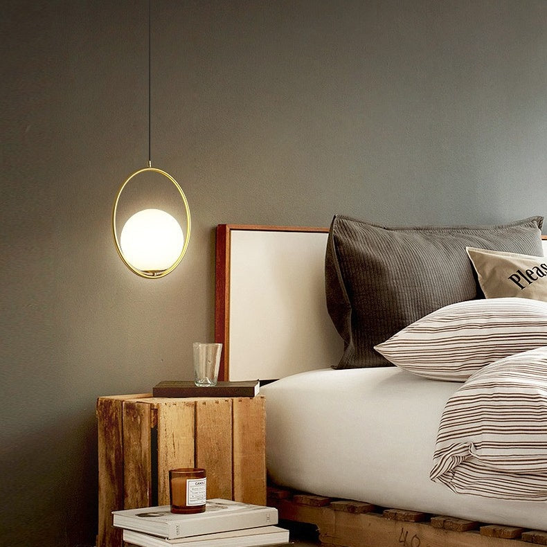 Nordic Mila Glass Globe Pendant Light
