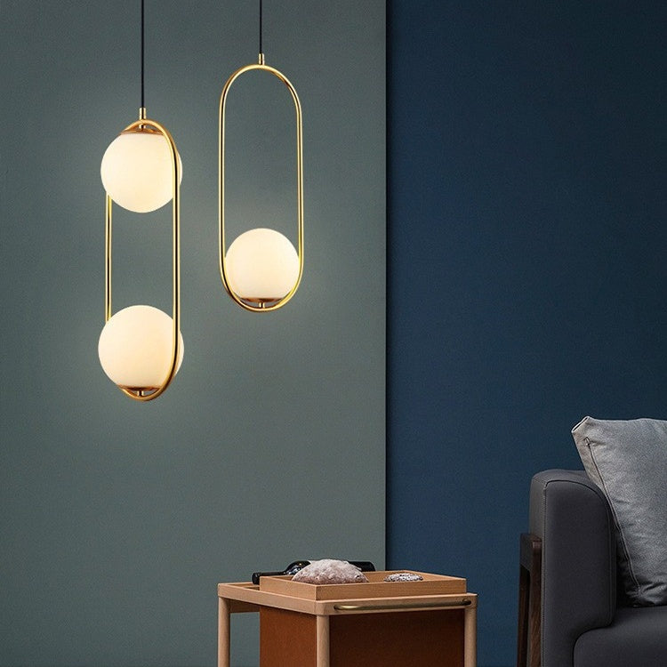 Nordic Mila Glass Globe Pendant Light