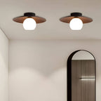Japanese Style Disc Sphere Ceiling Light
