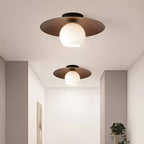Japanese Style Disc Sphere Ceiling Light