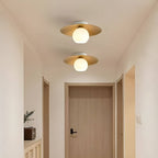 Japanese Style Disc Sphere Ceiling Light