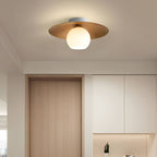 Japanese Style Disc Sphere Ceiling Light