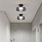 Nordic Modern Disc Glass Ceiling Light