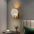 Nordic Style Crystal Creative Round Wall Light