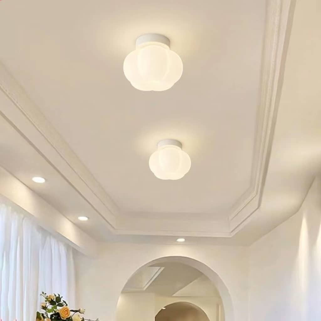 Nordic White Crown Cloud Ceiling Light