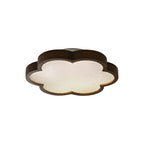 Plum Blossom Rattan Wooden LED Ceiling Light