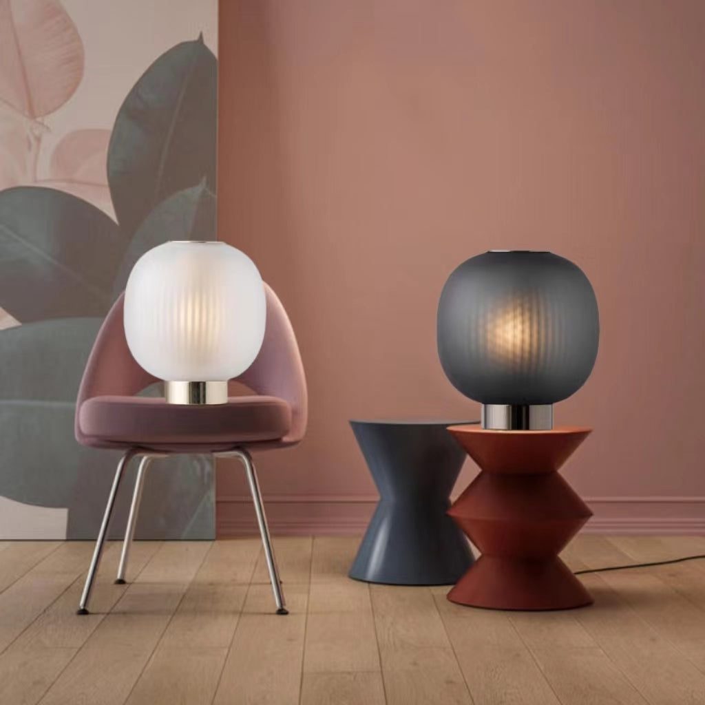 Lampe de table décorative en verre postmoderne