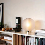 Lampe de table décorative en verre postmoderne