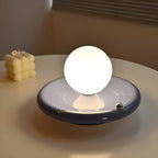 Rechargeable Iron Glass Spherical Table Lamp