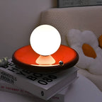 Rechargeable Iron Glass Spherical Table Lamp