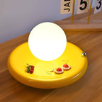 Rechargeable Iron Glass Spherical Table Lamp