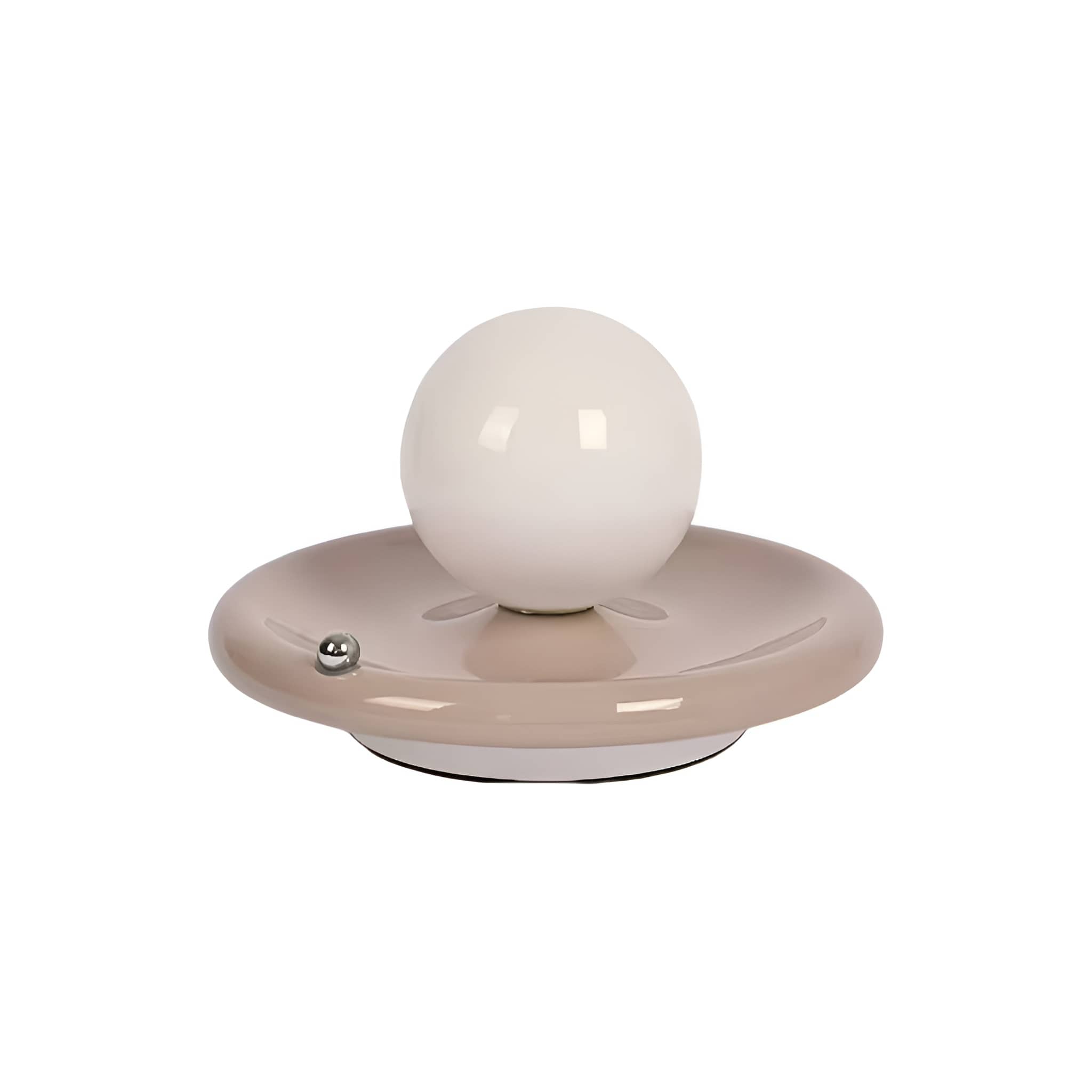 Rechargeable Iron Glass Spherical Table Lamp