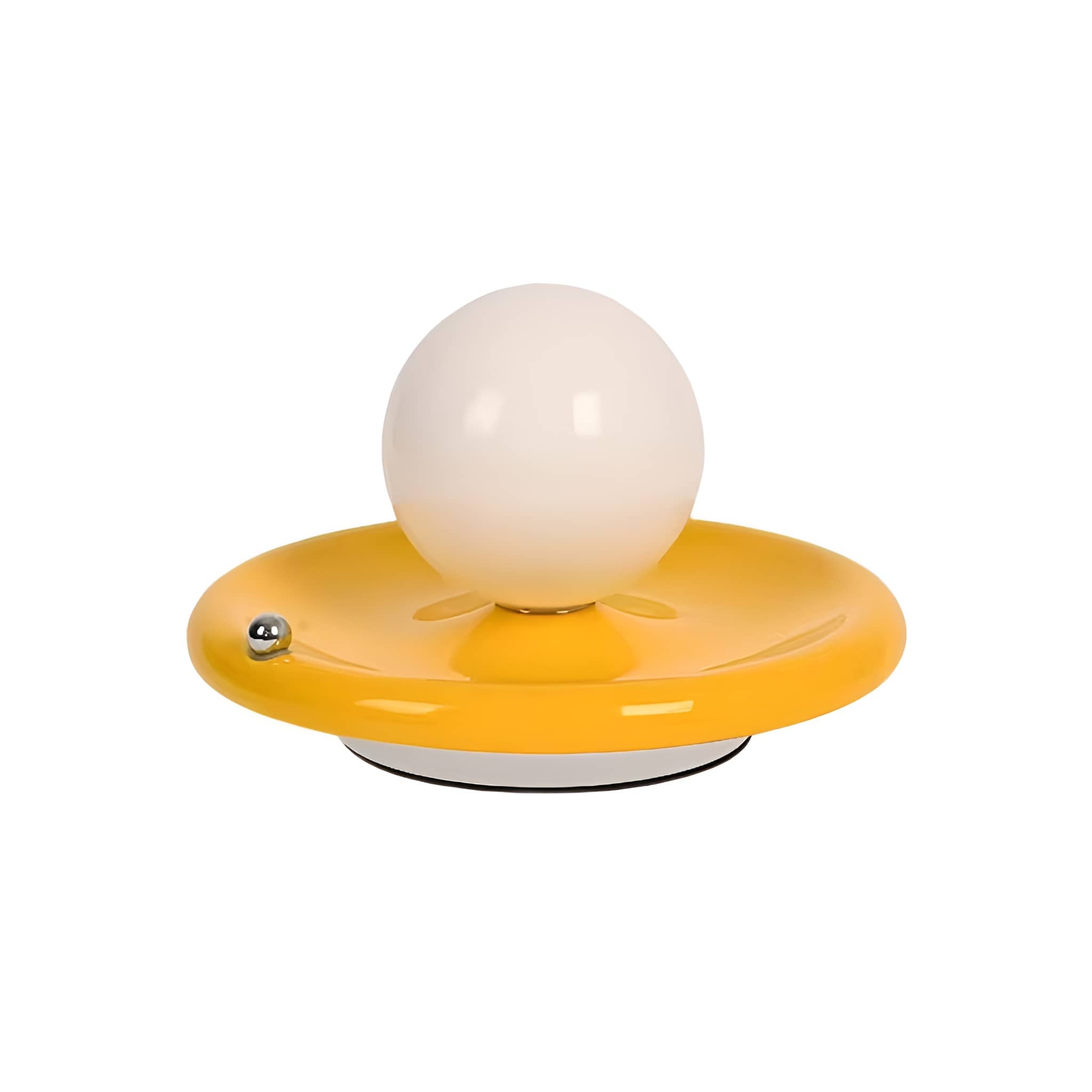 Rechargeable Iron Glass Spherical Table Lamp