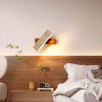 Rectangular Travertine Rustic Wall Light for Bedroom