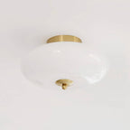Retro Bauhaus Dome Glass Ceiling Light