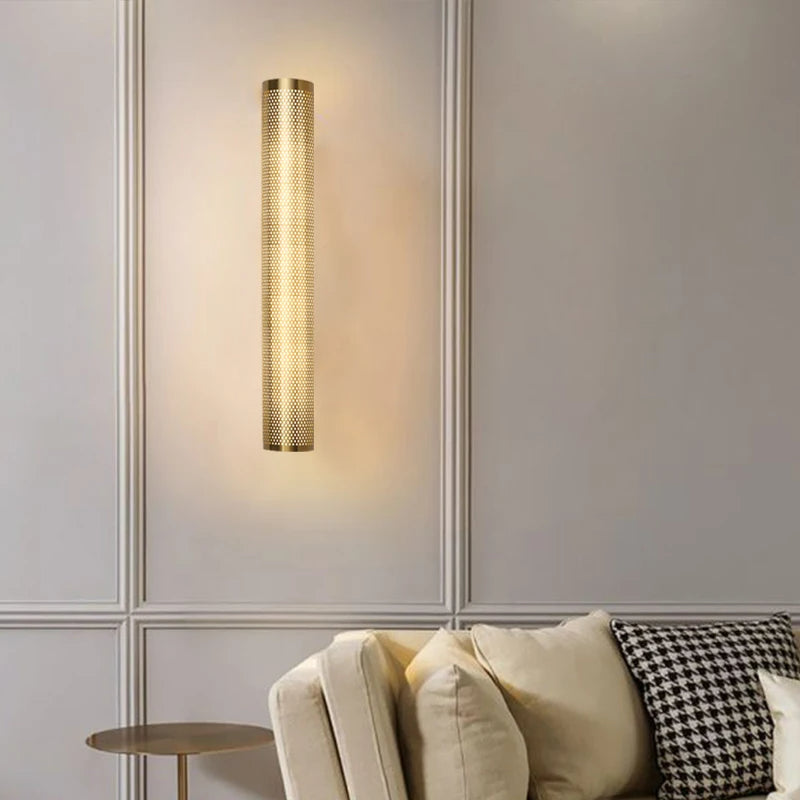 Vintage Brass Mesh Luxury Wall Light