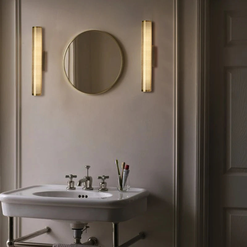 Vintage Brass Mesh Luxury Wall Light