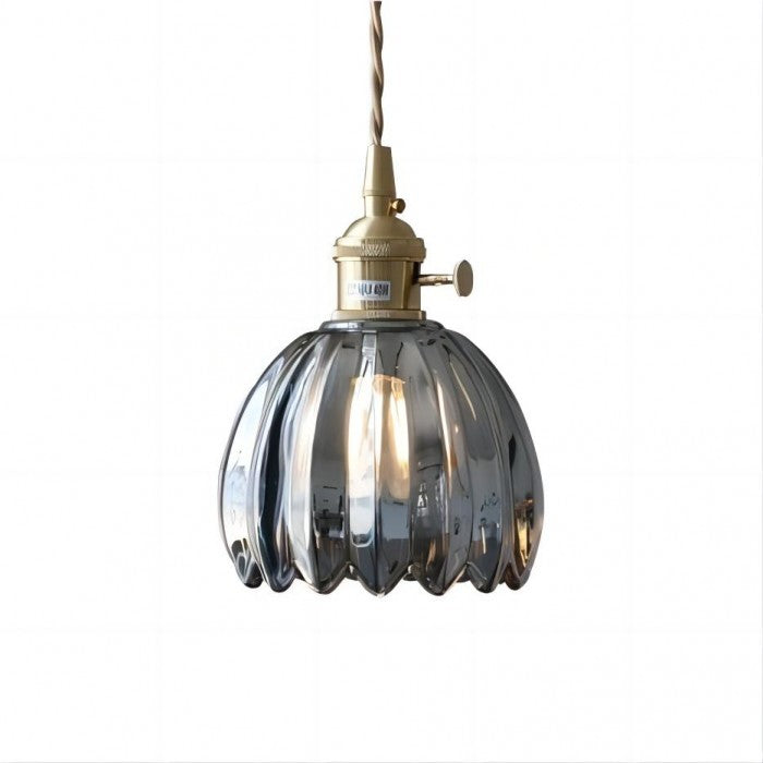 Mid Century Flower Glass Pendant Light