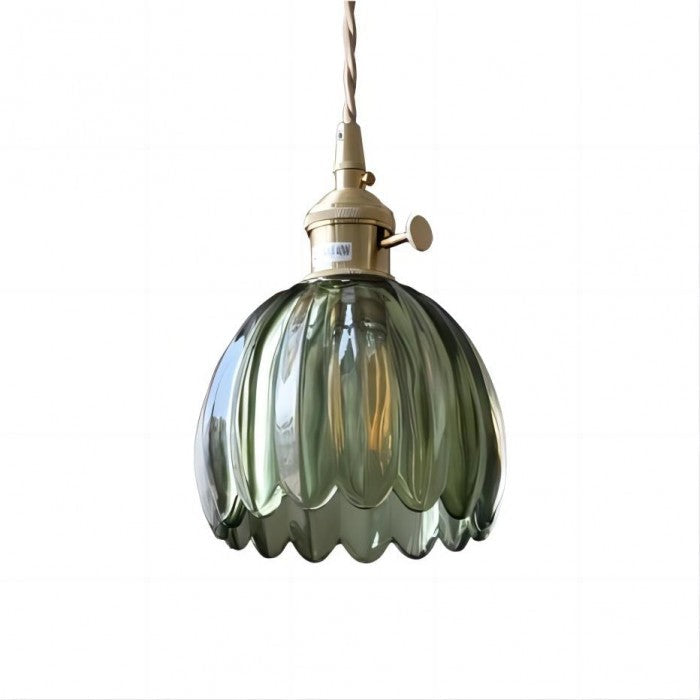 Mid Century Flower Glass Pendant Light
