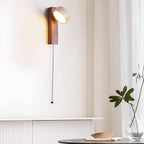 Retro Rotatable Natural Wooden Wall Light
