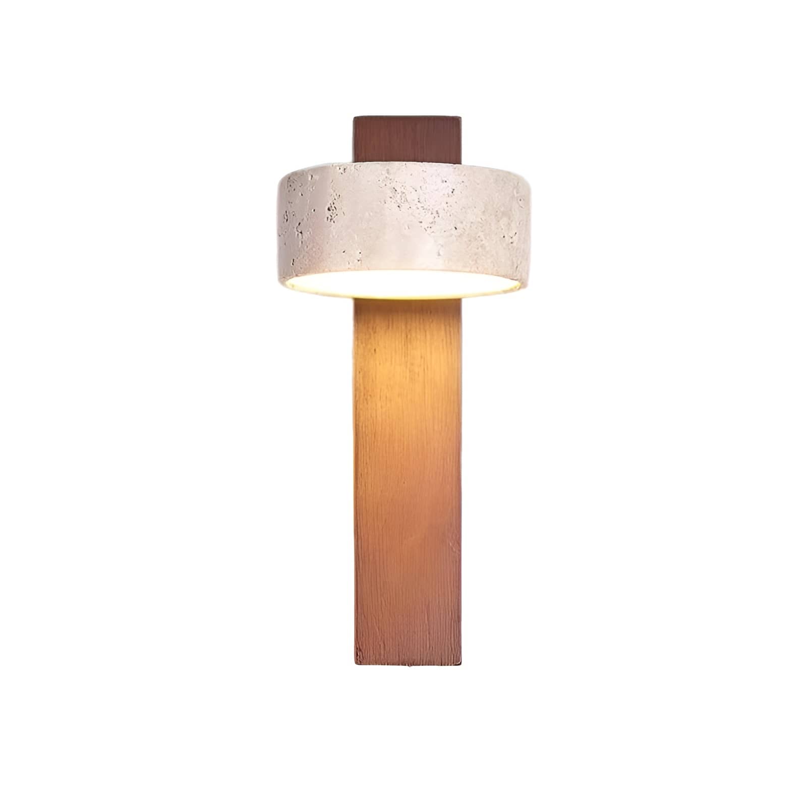 Retro Rotatable Natural Wooden Wall Light