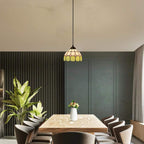 Retro Tiffany Stained Glass Pendant Light