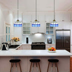 Retro Tiffany Stained Glass Pendant Light