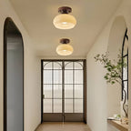 Bauhaus Round Retro Glass Ceiling Light